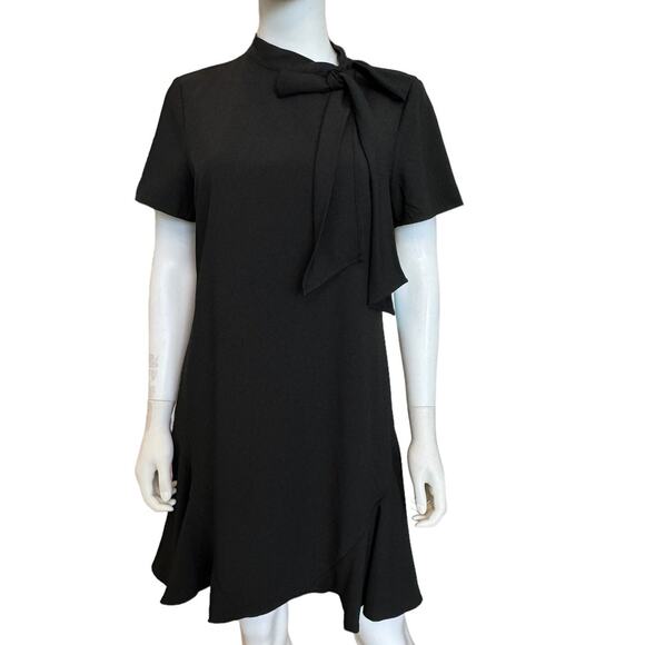 New  ~ CECE ~  Bow Neck Flounce Hem A-Line Dress Size 8 Ret $129 - Picture 2 of 8